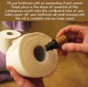 essential oil toilet paper