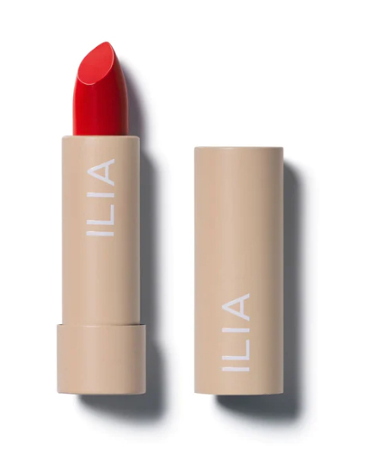 ilia beauty clean red lipstick